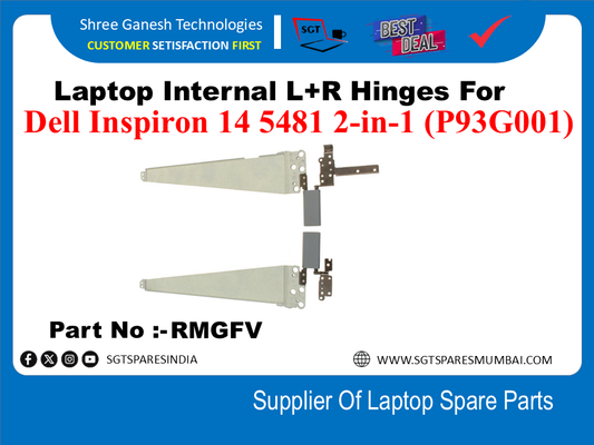 Laptop Internal L+R Hinges For Dell Inspiron 14 5481 2-in-1 (P93G001) Part No :-RMGFV