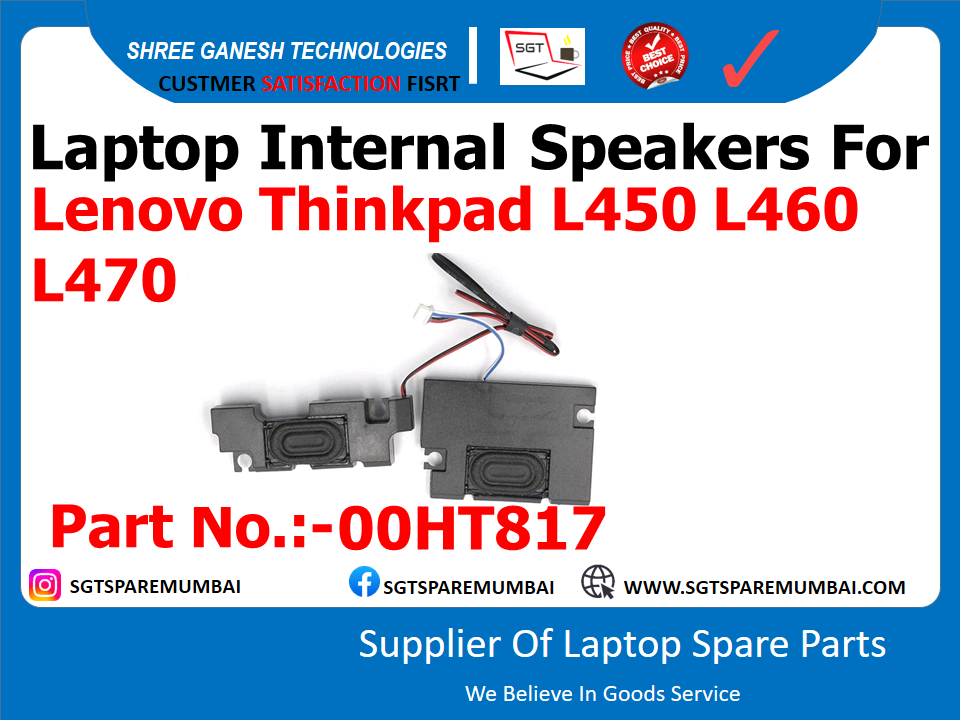 LAPTOP INTERNAL SPEAKER FOR LENOVO THINKPAD L450 L460 L470 part n 00HT817