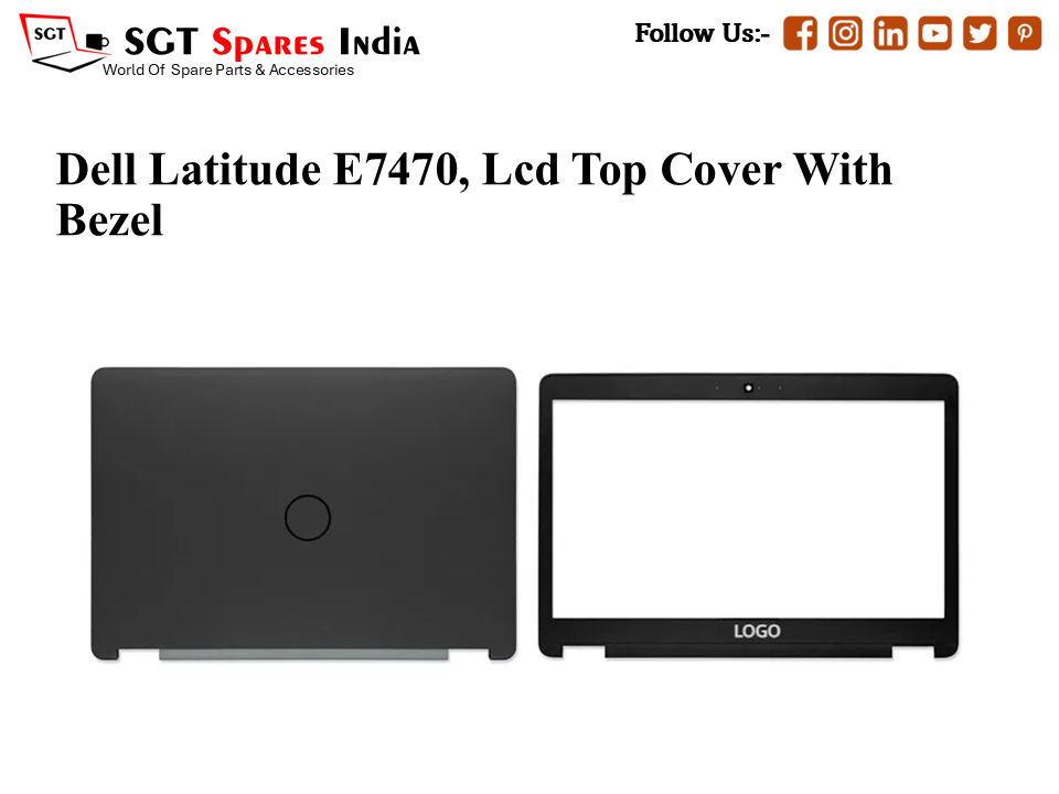 LAPTOP LCD TOP COVER WITH BAZEL FOR DELL LATTITUDE E7470,