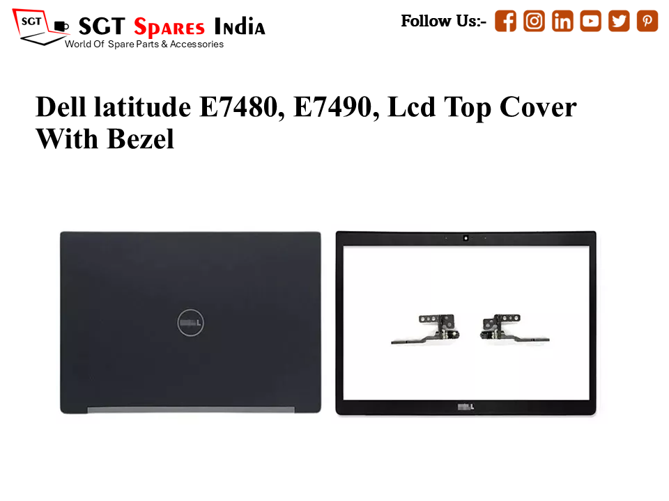 LAPTOP LCD TOP COVER WITH BAZEL FOR DELL LATTITUDE 7480, 7490, E7480, e7490