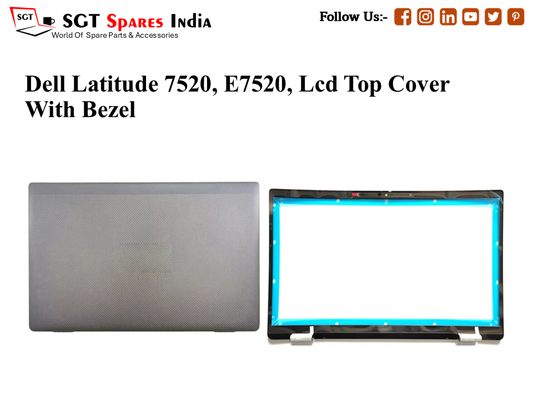 LAPTOP LCD TOP COVER WITH BAZEL FOR DELL LATTITUDE 7520, E7520,