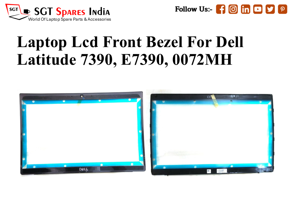 Laptop Lcd Front Bezel For Dell Latitude 7390, E7390, 0072MH