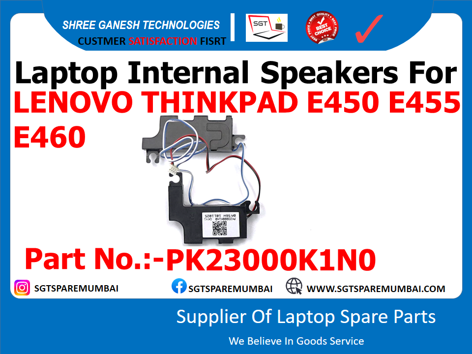 Laptop Internal Speakers For LENOVO THINKPAD E450 E455 E460 Part No.:-PK23000K1N0