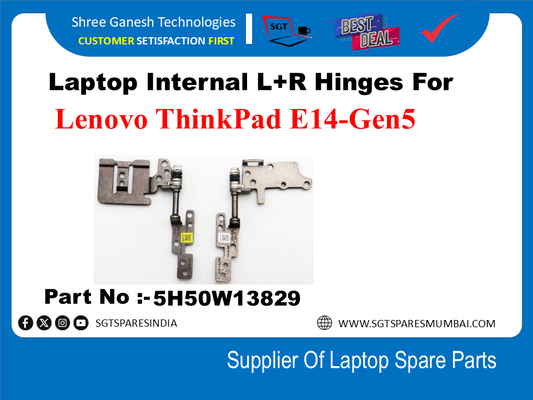 Laptop Internal L+R Hinges For Lenovo ThinkPad E14-Gen5 Part No :-5H50W13829