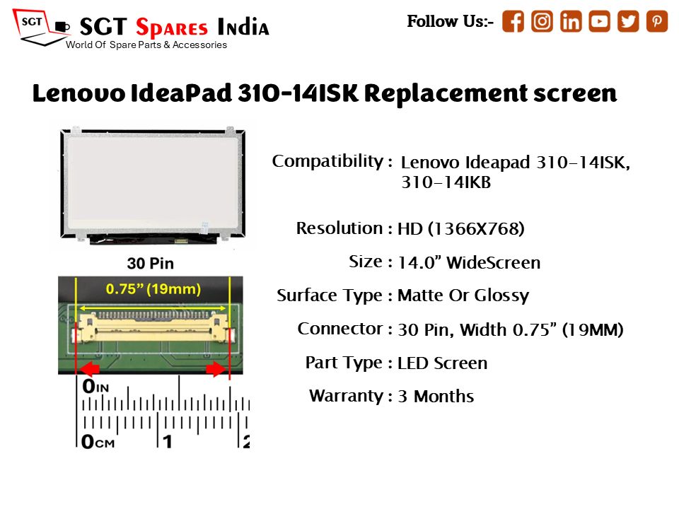 Lenovo IdeaPad 310-14ISK Replacement screen