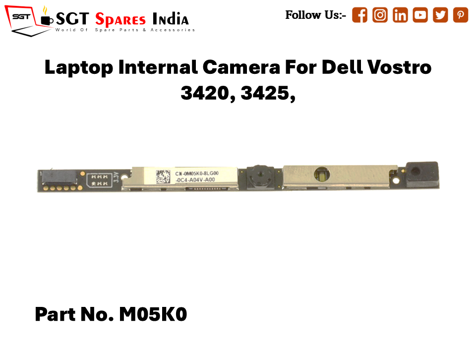 Laptop Internal Camera For Dell Vostro 3420, 3425, Part No. M05K0