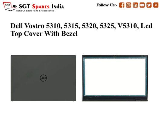 LAPTOP LCD TOP COVER WITH BAZEL FOR DELL VOSTRO 5310, 5315, 5320, 5325, V5310,