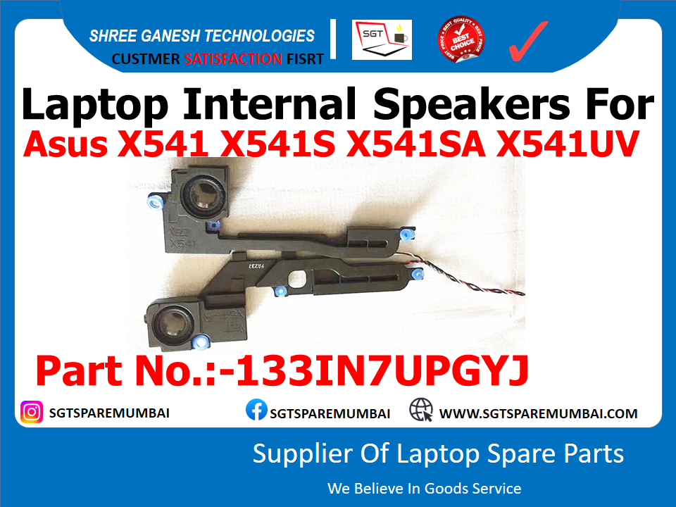 Laptop Internal Speakers For Asus X541 X541S X541SA X541UV Part No.:-133IN7UPGYJ