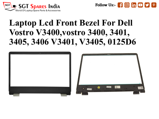 Laptop Lcd Front Bezel For Dell Vostro V3400,vostro 3400, 3401,
3405, 3406 V3401, V3405, 0125D6