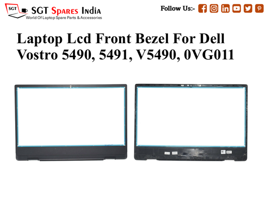 Laptop Lcd Front Bezel For Dell Vostro 5490, 5491, V5490, 0VG011