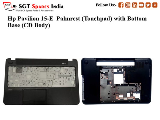 Hp Pavilion 15-E Palmrest (Touchpad) with Bottom Base (CD Body)