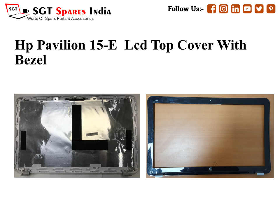 HP PAVILION 15-E के लिए बेज़ल के साथ लैपटॉप एलसीडी टॉप कवर,