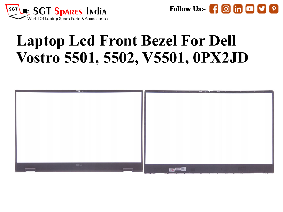 Laptop Lcd Front Bezel For Dell Vostro 5501, 5502, V5501, 0PX2JD