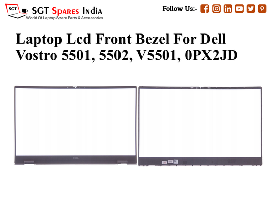 Laptop Lcd Front Bezel For Dell Vostro 5501, 5502, V5501, 0PX2JD