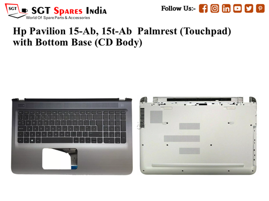 Hp Pavilion 15-Ab, 15t-Ab Palmrest (Touchpad) with Bottom Base (CD Body)
