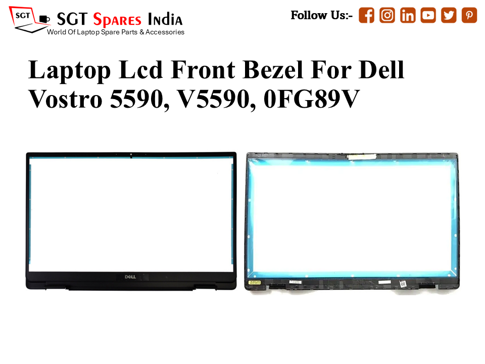 Laptop Lcd Front Bezel For Dell Vostro 5590, V5590, 0FG89V