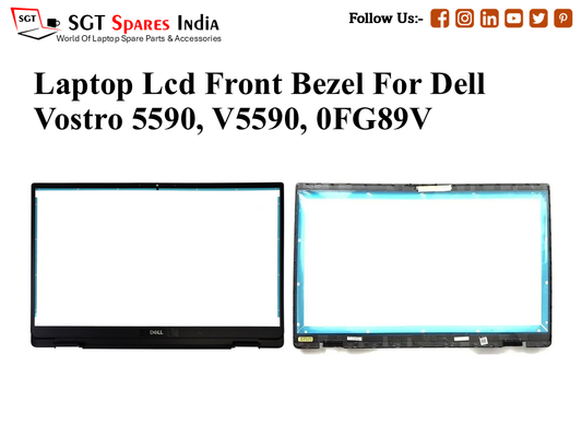 Laptop Lcd Front Bezel For Dell Vostro 5590, V5590, 0FG89V