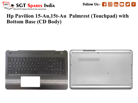 Hp Pavilion 15-Au,15t-Au Palmrest (Touchpad) with Bottom Base (CD Body)
