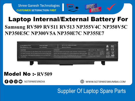 S-amsung RV509 External  Battery For Samsung RV509 RV511 RV513 NP355V4C NP350V5C NP350E5C NP300V5A NP350E7C NP355E7