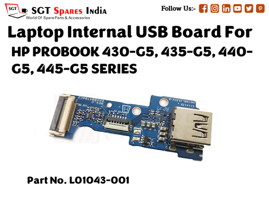 laptop Internal USB or IO board For HP PROBOOK 430 G5, 435 G5, 440 G5, 445 G5 SERIES Part no. L01043 001