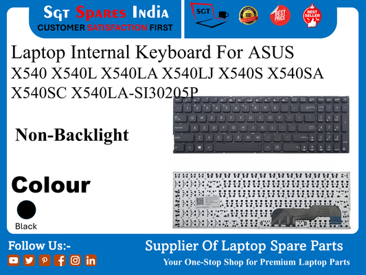 Laptop Internal Keyboard For ASUS X540 X540L X540LA X540LJ X540S X540SA X540SC X540LA-SI30205P Non-Backlight Colour Black