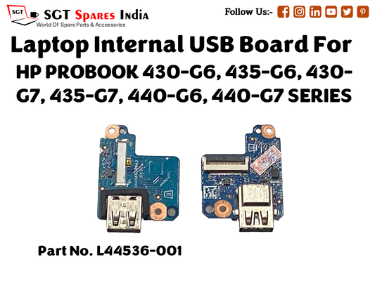 laptop Internal USB or IO board For HP PROBOOK 430 G6, 435 G6, 430 G7, 435 G7, 440 G6, 440 G7 SERIES Part no. L44536 001