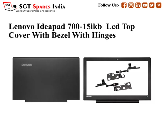 LAPTOP LCD TOP COVER WITH BAZEL FOR LENOVO IDEAPAD 700-15IKB ,