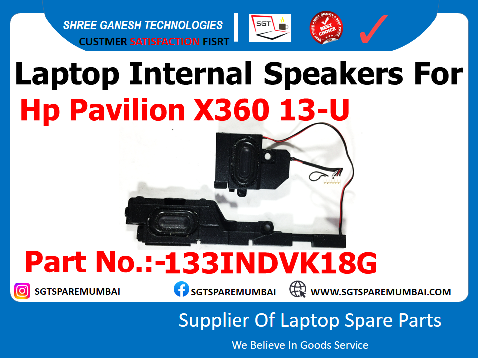 Laptop Internal Speakers For Hp Pavilion X360 13-U Part No.:-133INDVK18G