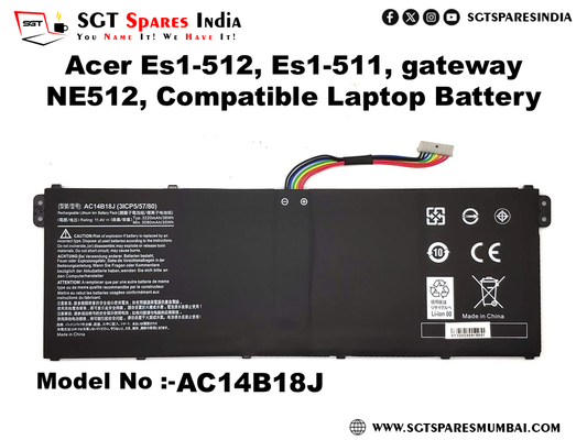 AC14B18J FOR Acer Es1-512, Es1-511, gateway NE512, Compatible Laptop Battery