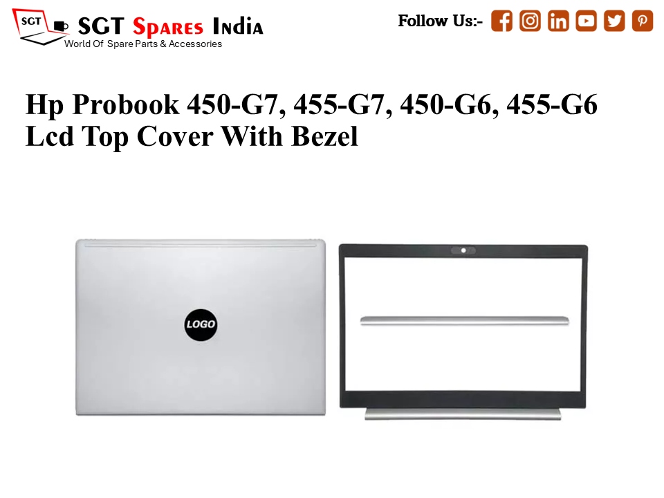 LAPTOP LCD TOP COVER WITH BAZEL FOR HP PROBOOK  450-G7,455-G7, 450-G6, 455-G6