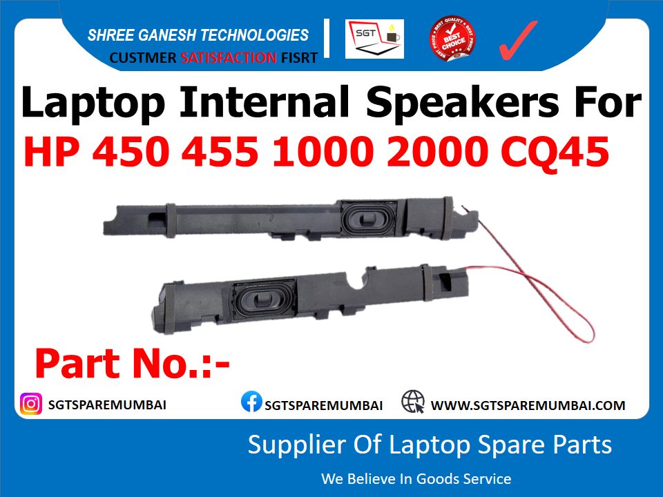 Laptop Internal Speakers For HP 450 455 1000 2000 CQ45