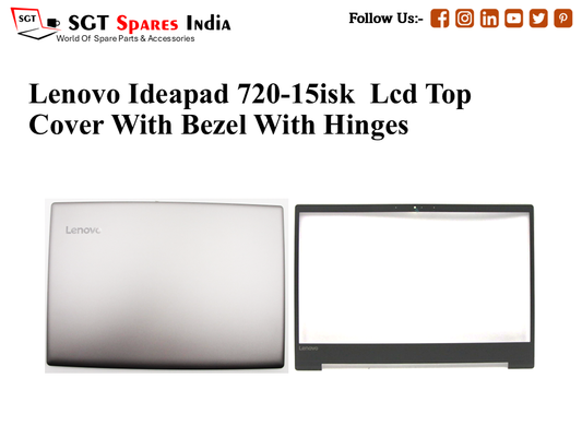 LAPTOP LCD TOP COVER WITH BAZEL FOR LENOVO IDEAPAD 720-15ISK ,