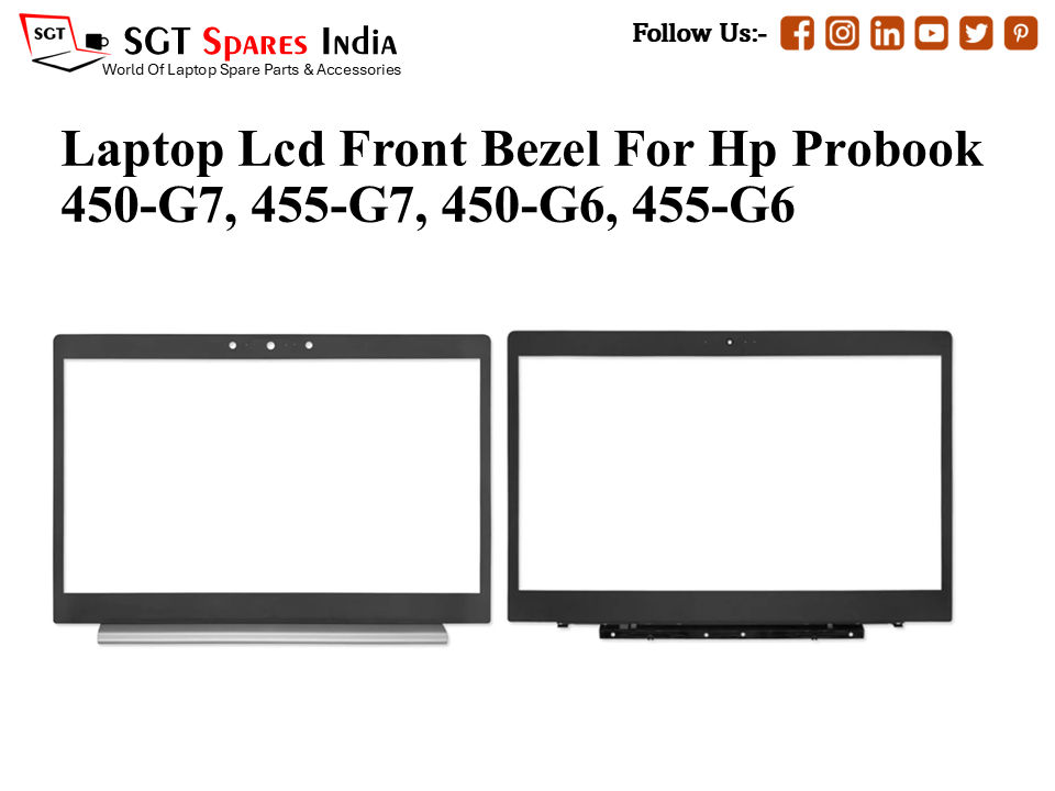 Laptop Lcd Front Bezel For Hp Probook 450-G7, 455-G7, 450-G6, 455-G6