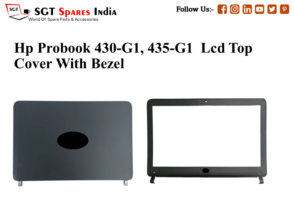 LAPTOP LCD TOP COVER WITH BAZEL FOR HP PROBOOK  430-G1, 435-G1