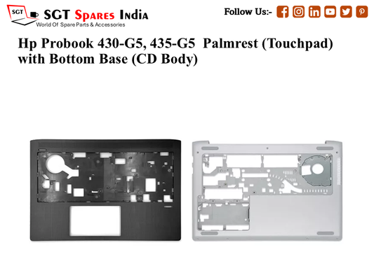 Hp Probook 430-G5, 435-G5 Palmrest (Touchpad) with Bottom Base (CD Body)