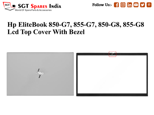 LAPTOP LCD TOP COVER WITH BAZEL FOR HP ELITEBOOK 850-G7,855-G7