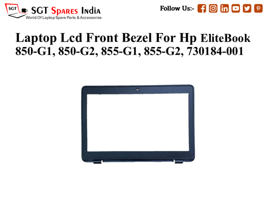 Laptop Lcd Front Bezel For Hp EliteBook 850-G1, 850-G2, 855-G1, 855-G2, 730184-001