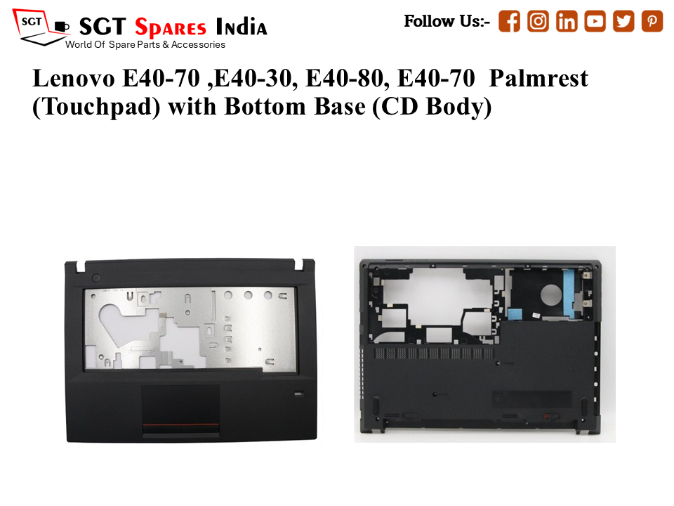 Lenovo E40-70 ,E40-30, E40-80, E40-70 Palmrest (Touchpad) with Bottom Base (CD Body)
