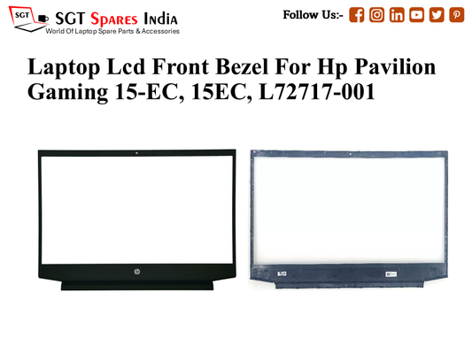 Laptop Lcd Front Bezel For Hp Pavilion Gaming 15-EC, 15EC, L72717-001