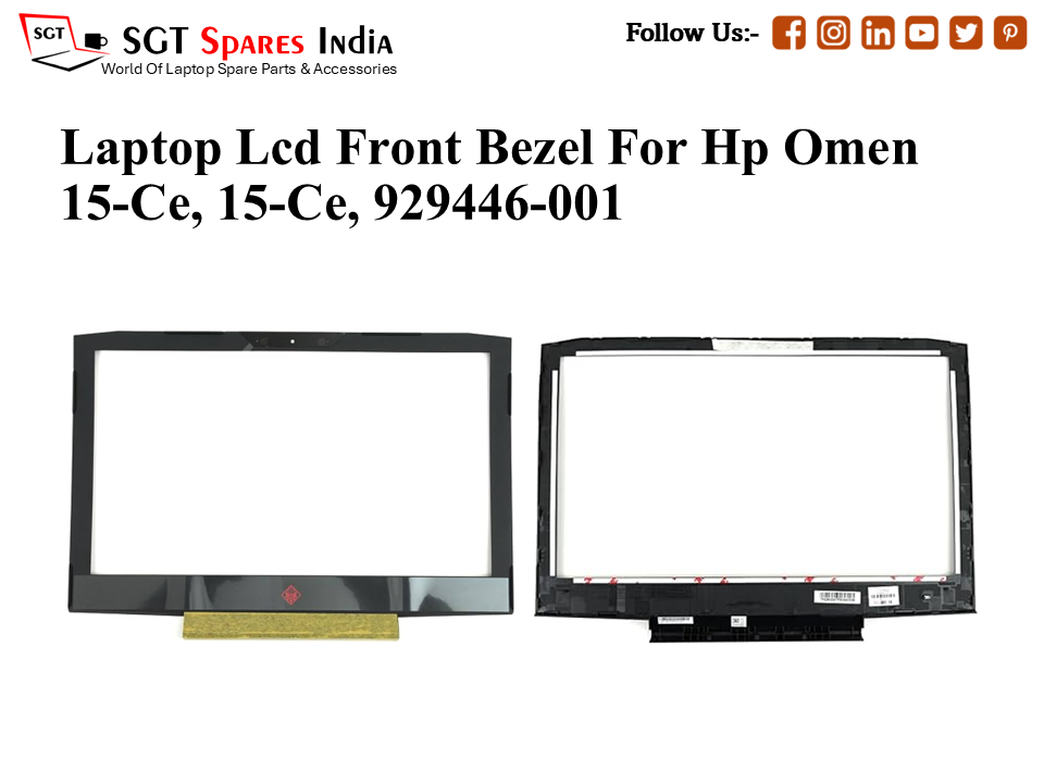 Laptop Lcd Front Bezel For Hp Omen 15-Ce, 15-Ce, 929446-001