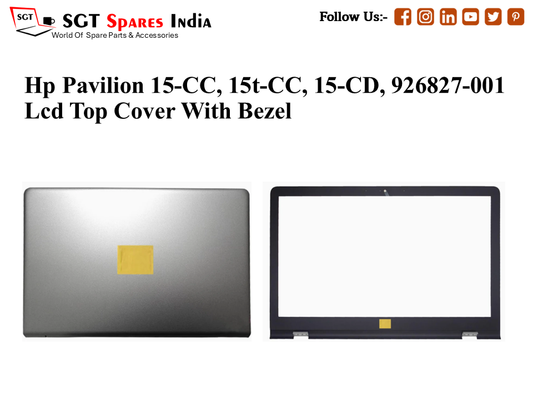 LAPTOP LCD TOP COVER WITH BAZEL FOR HP PAVILION 15-CC,15T-CC