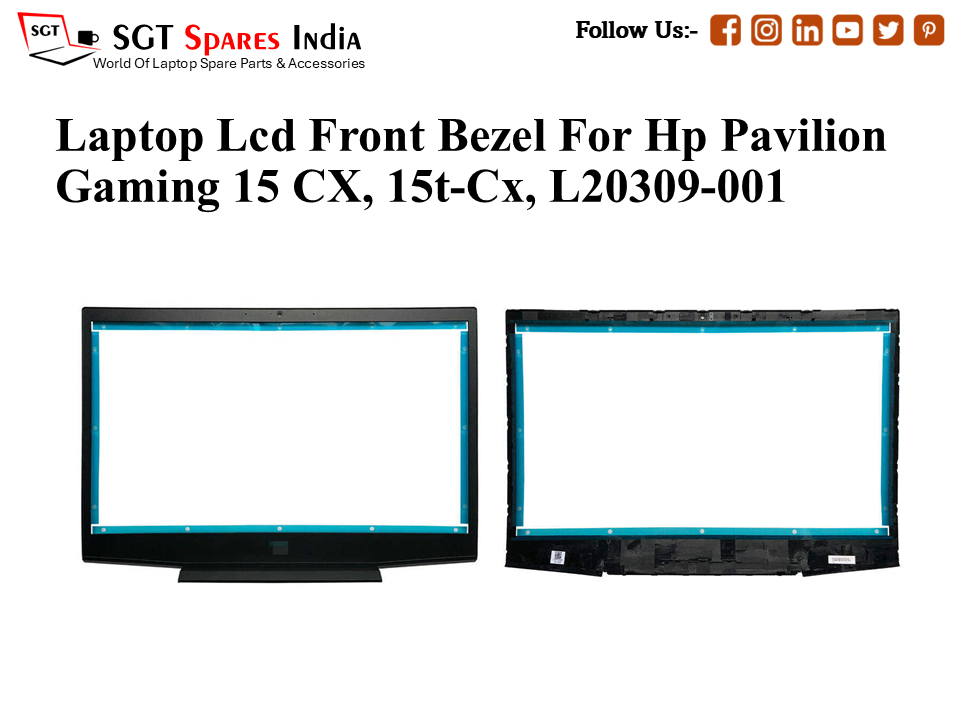 Laptop Lcd Front Bezel For Hp Pavilion Gaming 15 CX, 15t-Cx, L20309-001