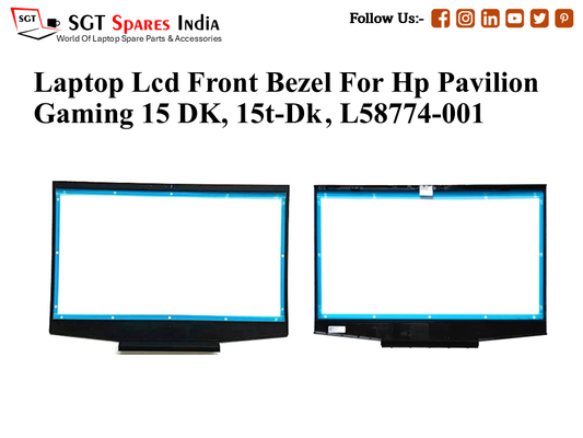 Laptop Lcd Front Bezel For Hp Pavilion Gaming 15 DK, 15t-Dk, L58774-001