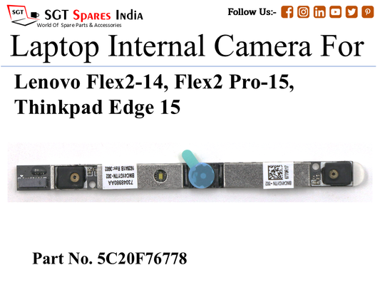 Le-novo 5C20F76778 Laptop Internal Camera For Lenovo Flex2-14, Flex2 Pro-15, Thinkpad Edge 15