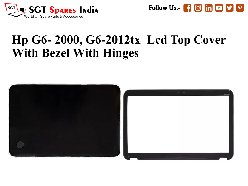 LAPTOP LCD TOP COVER WITH BAZEL WITH HINGES FOR HP G6-2000,G6-2012TX