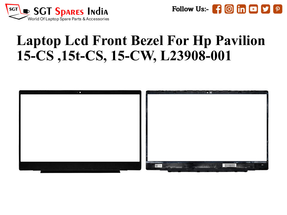 Laptop Lcd Front Bezel For Hp Pavilion 15-CS ,15t-CS, 15-CW, L23908-001