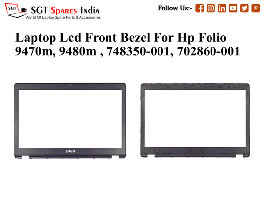 Laptop Lcd Front Bezel For Hp Folio 9470m, 9480m , 748350-001, 702860-001