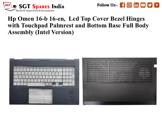 Hp Omen 16-b 16-en, Palmrest (Touchpad) with Bottom Base (CD Body)