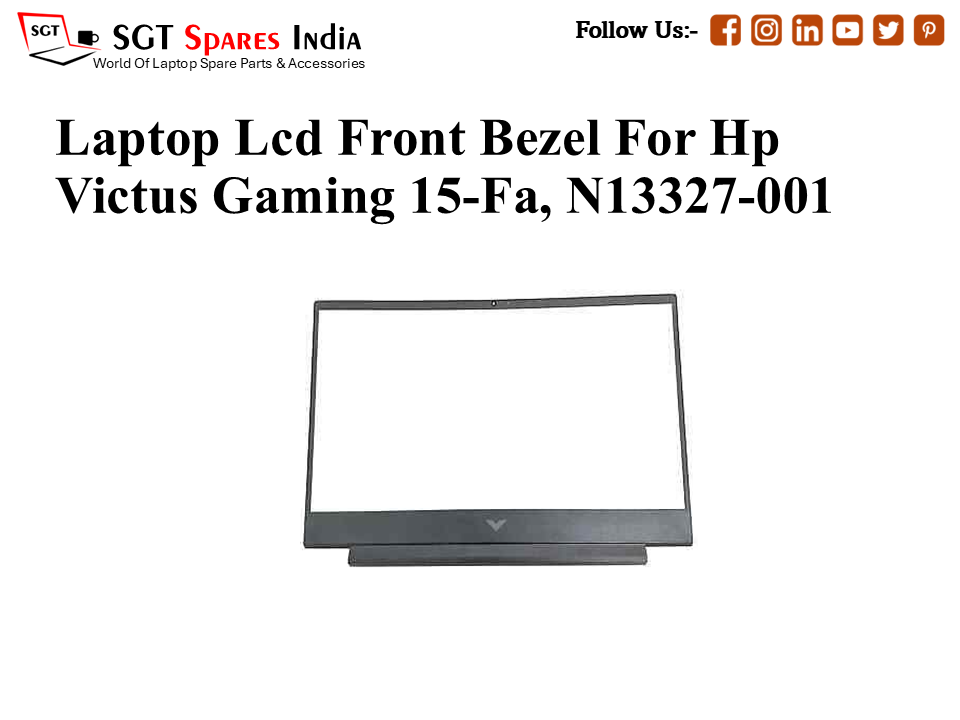 Laptop Lcd Front Bezel For Hp Victus Gaming 15-Fa, N13327-001