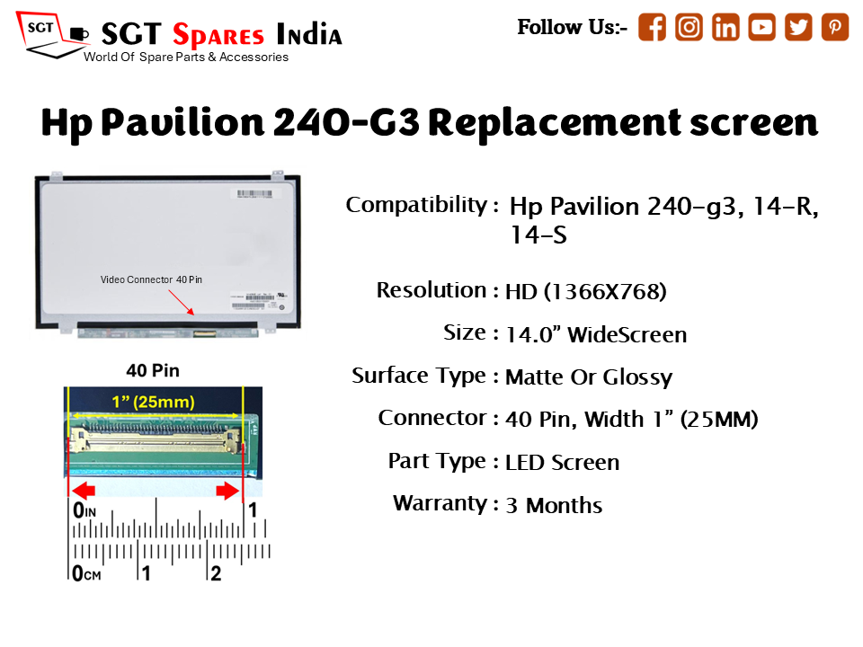 Hp Pavilion 240-G3 Replacement screen
